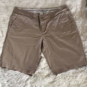 Old Navy Khaki Bermuda Low-rise Shorts, Size 12.